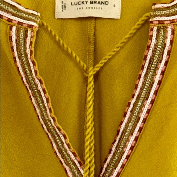 Lucky Brand ☘️ Embroidered Peasant Swing Tank - Picture 6 of 9